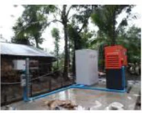 Hybrid power shelter with genset at a telecom site