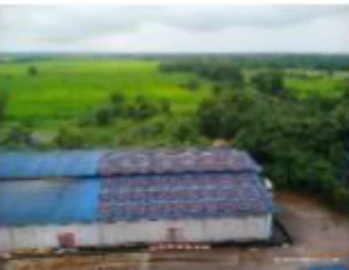 Rooftop solar on a farm building