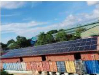 Rooftop solar installation