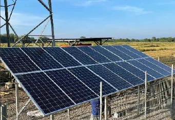 Ground-mounted solar array