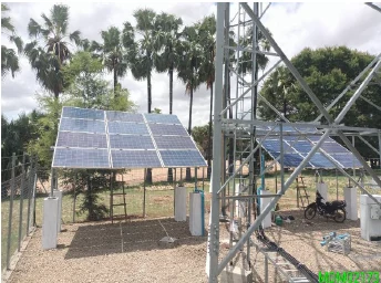 Solar and telecom tower site